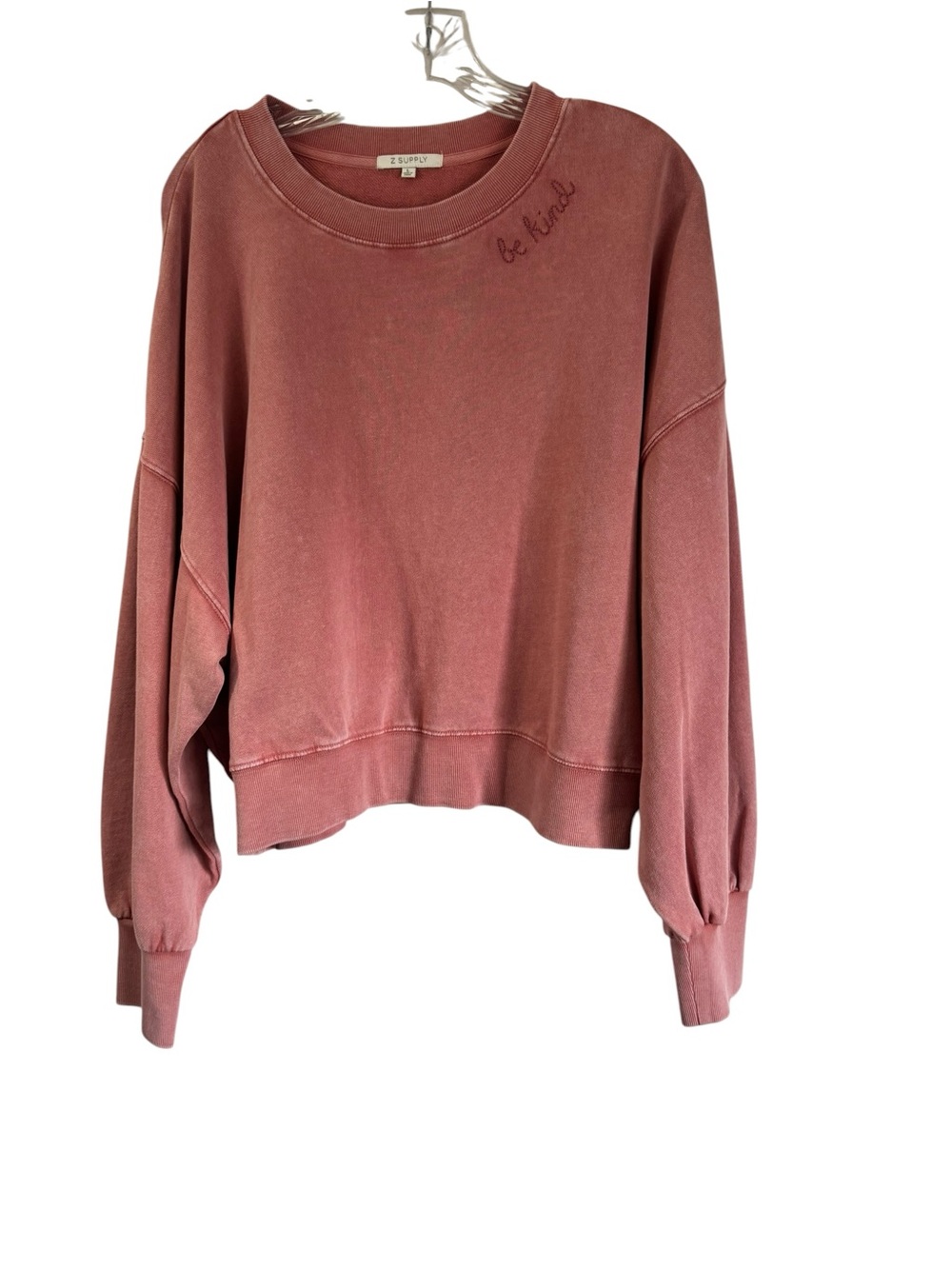 Z Supply Evereve Be kind Graphic Long Sleeve Sweatshirt Top Lounge Size Large - Picture 4 of 12